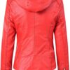 Red Women Leather Jacket