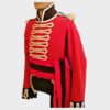 Mens New Red British Regt DeWatteville Officer Jacket Napoleon british war coat